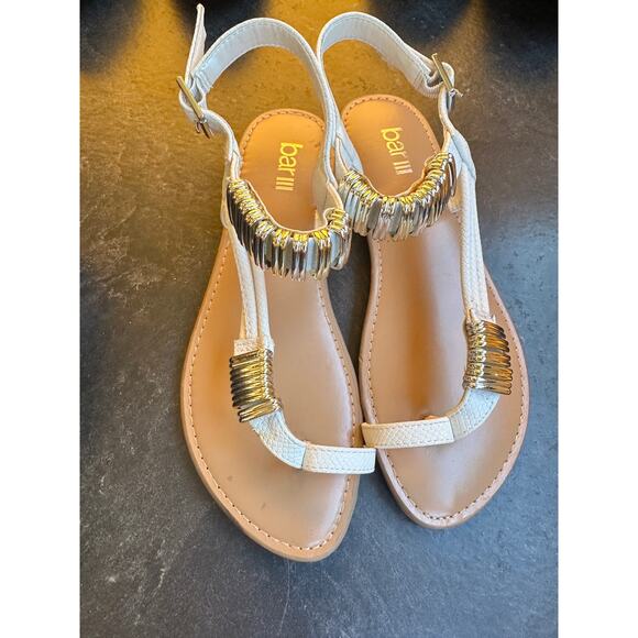 Bar II white sandals size 6.5 - Picture 5 of 5